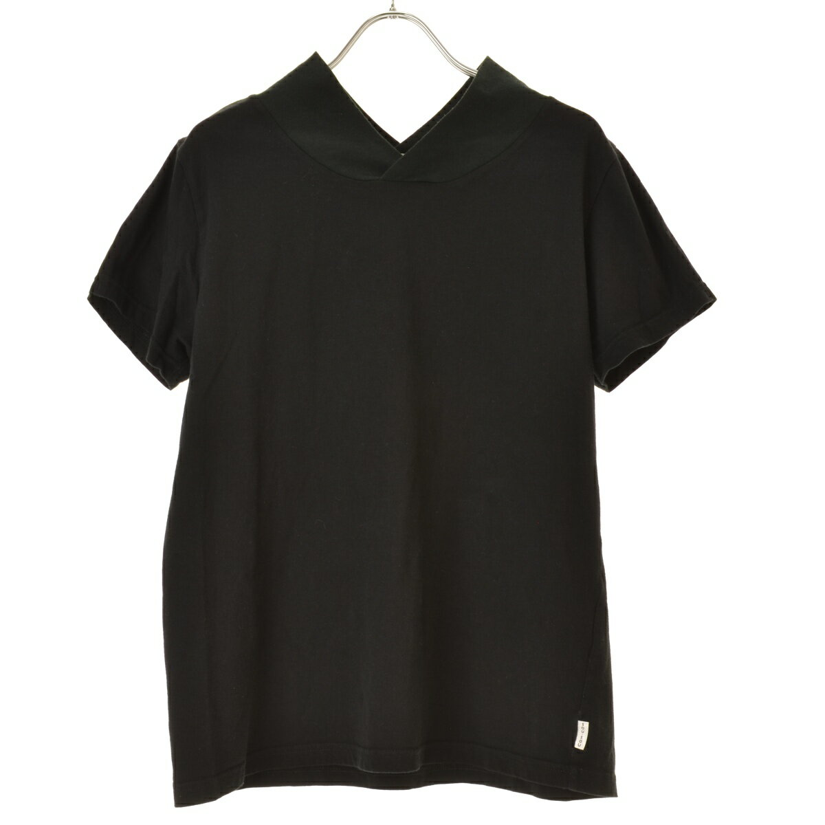 ソウソウ SOU・SOU 京都 風靡 高島縮 ジバン S＼ブラック 花柄 切替 カットソー ブラウス Tシャツ【2400014791372】 高島縮 20/20 長風靡（ながふうび）／濡羽色（ぬればいろ）