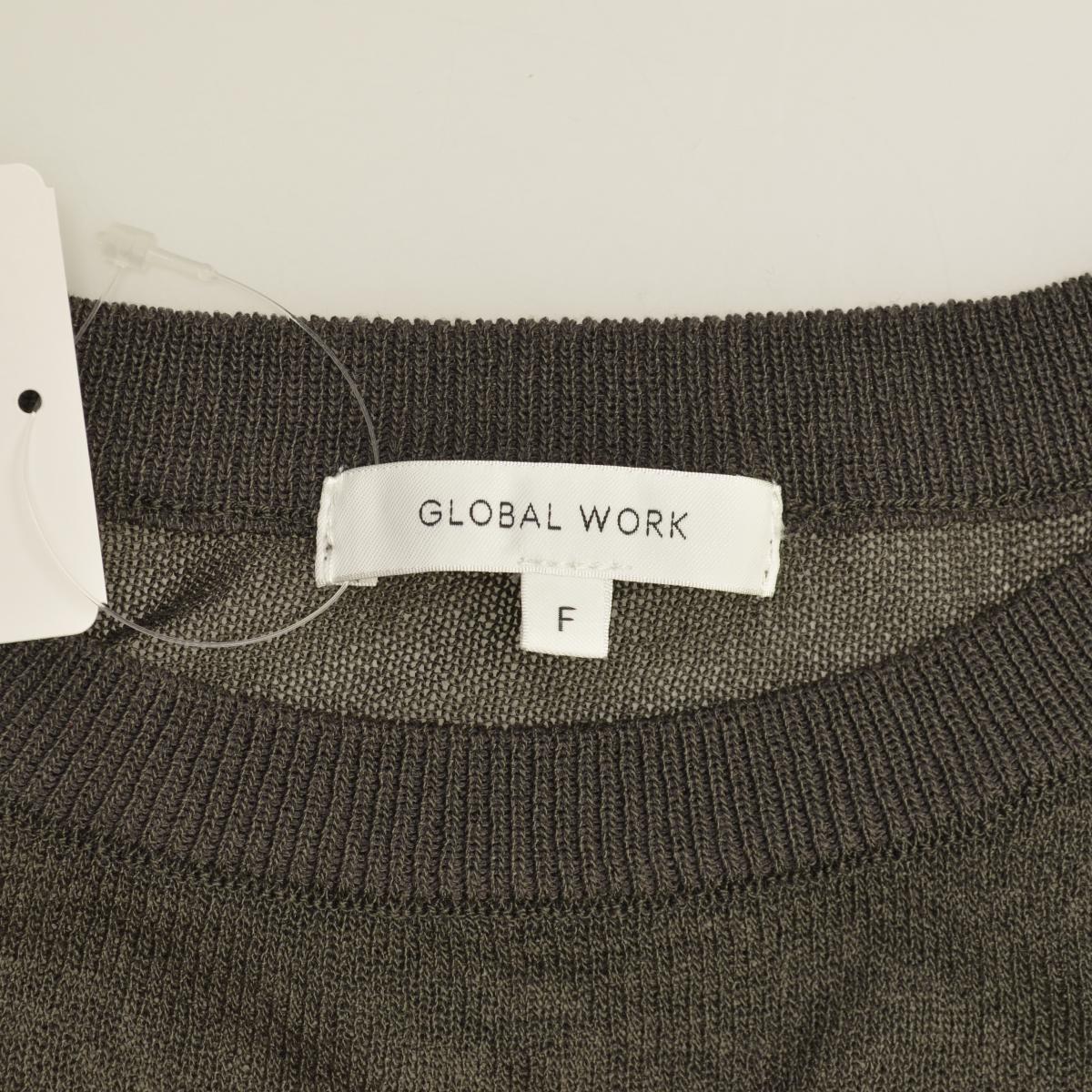 【中古】GLOBAL WORK / グローバルワークフロッキープリントアクリル長袖ニットセーター【cacfbace-l】 kanful-11952030 ブランド古着の買取販売カンフル サンプル画像3