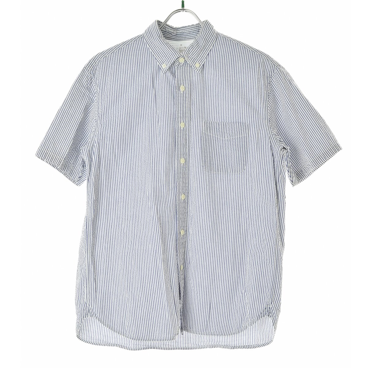 Rakuten - 【中古】無印良品 / ムジルシリョウヒンシアサッカーストライプ半袖シャツ【cacgadaj-m】