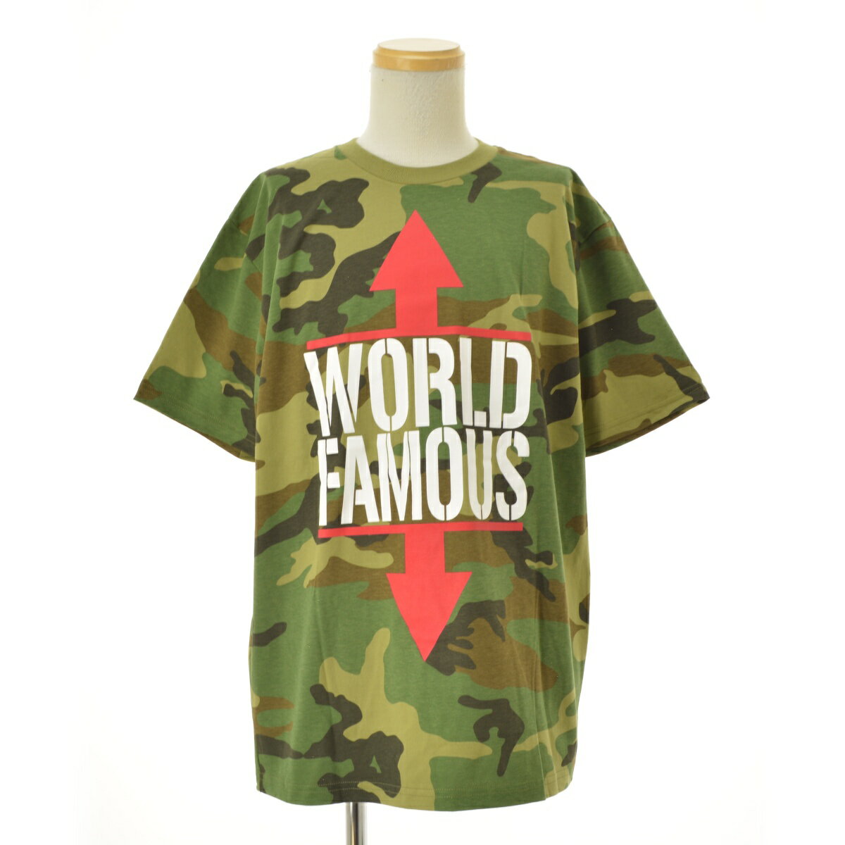 【中古】SUPREME / シュプリーム26SS World Famous Tee Woodland Camo半袖Tシャツ【cacgadbi-m】