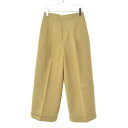 【中古】【期間限定値下げ】ENFOLD / エンフォルド300AS231-0780 ダブルフェイスワイドパンツコットンパンツ【cacebaag-l】
