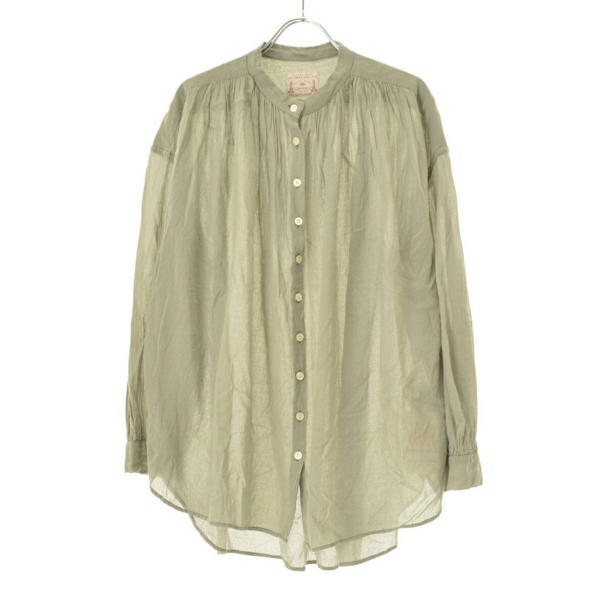 【中古】pual ce cin / ピュアルセシンギャザーシャツ長袖ブラウス【cacfbcce-l】