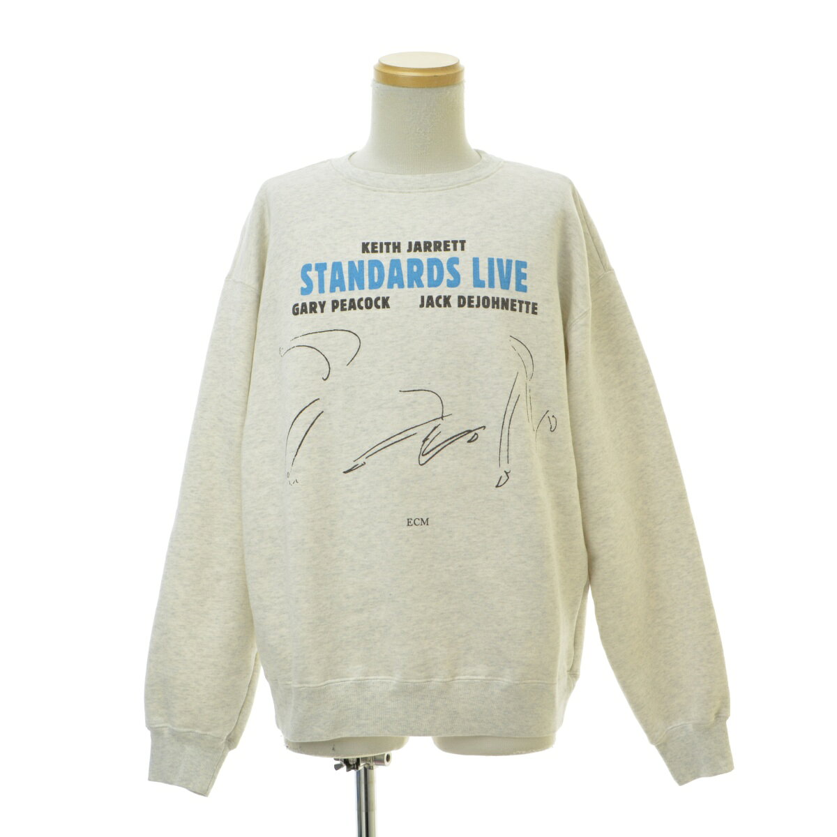 【中古】UNITED ARROWS BEAUTY & YOUTH × ECM / ユナイテッド アローズ ビューティ アンド ユース × ECMSTANDARDS LIVE プリント スウェット長袖スウェット【cacgabbi-m】