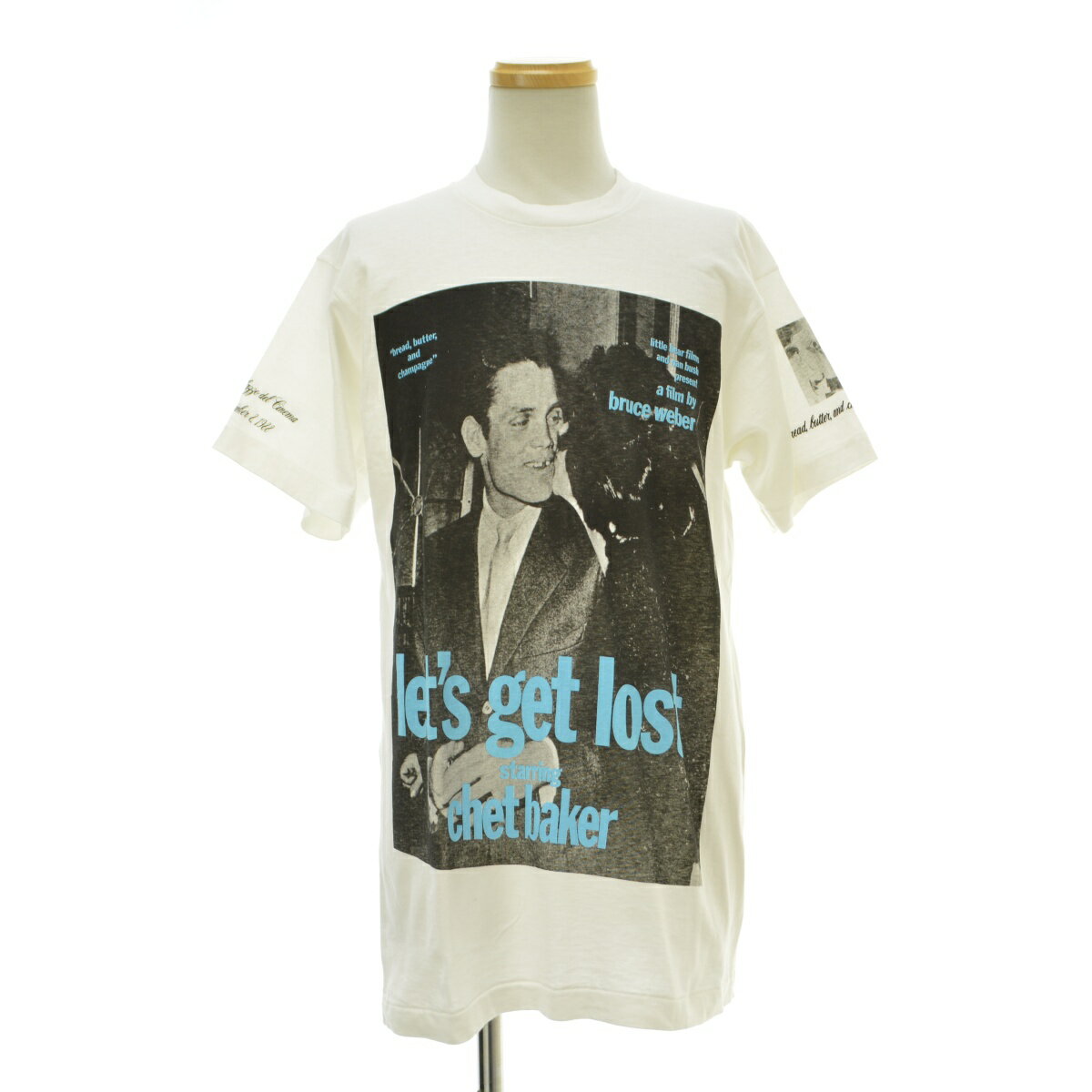 【中古】Bruce Weber / ブルース ウェーバー80s FRUIT OF THE LOOM ボディ Let's get lost chest baker半袖Tシャツ【caceafaf-m】