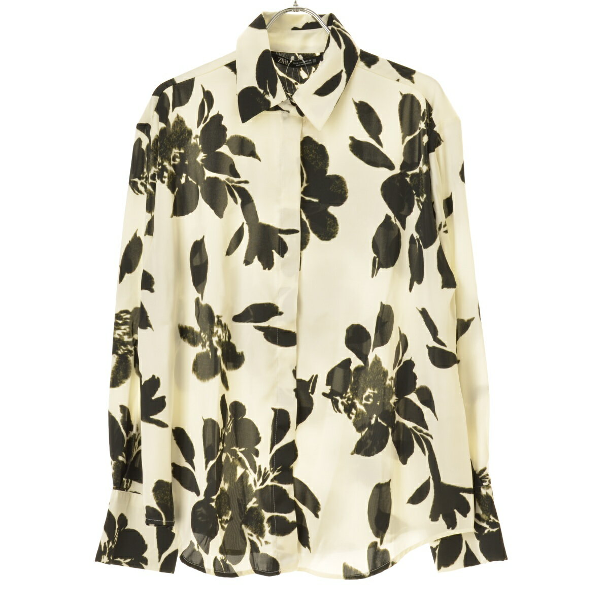 Rakuten - 【中古】ZARA / ザラ9217/239/070 フラワープリント長袖シャツ【cacgadba-l】