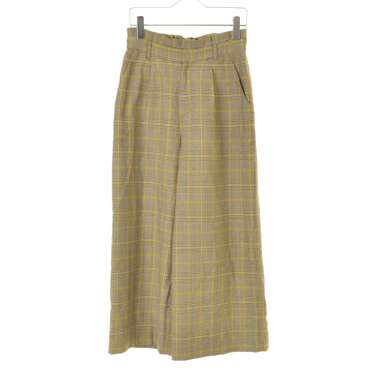 【中古】【期間限定値下げ】Apuweiser-riche / アプワイザーリッシェチェックワイドパンツ【cacfabcd-l】