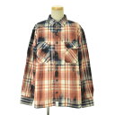 【中古】DESCENDANT / ディセンダント18SS MOSS CHECK LS SHIRT ブリーチ加工チェック柄長袖シャツ【送料無料】【cacaaeab-m】