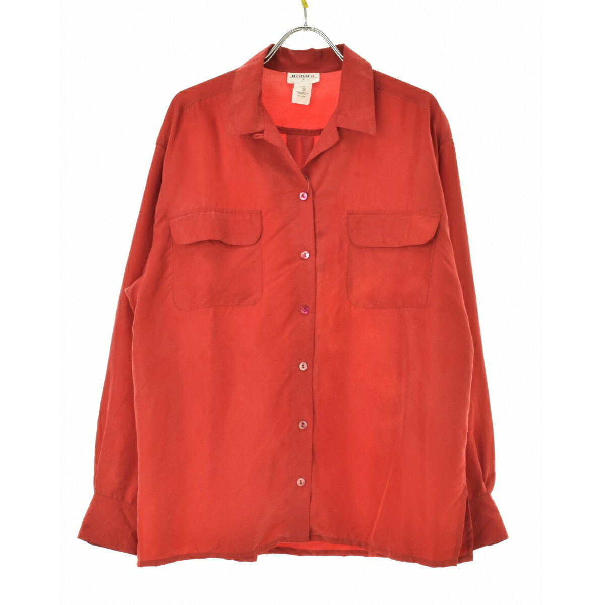 Rakuten - 【中古】RODIERシルク オープンカラー長袖シャツ【cacfadbj-l】
