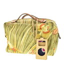 【中古】【期間限定値下げ】Salvatore Ferragamo / サルバトーレフェラガモイタリア製 HE22 3512 ボタニカル柄ハンドバッグ【送料無料】...