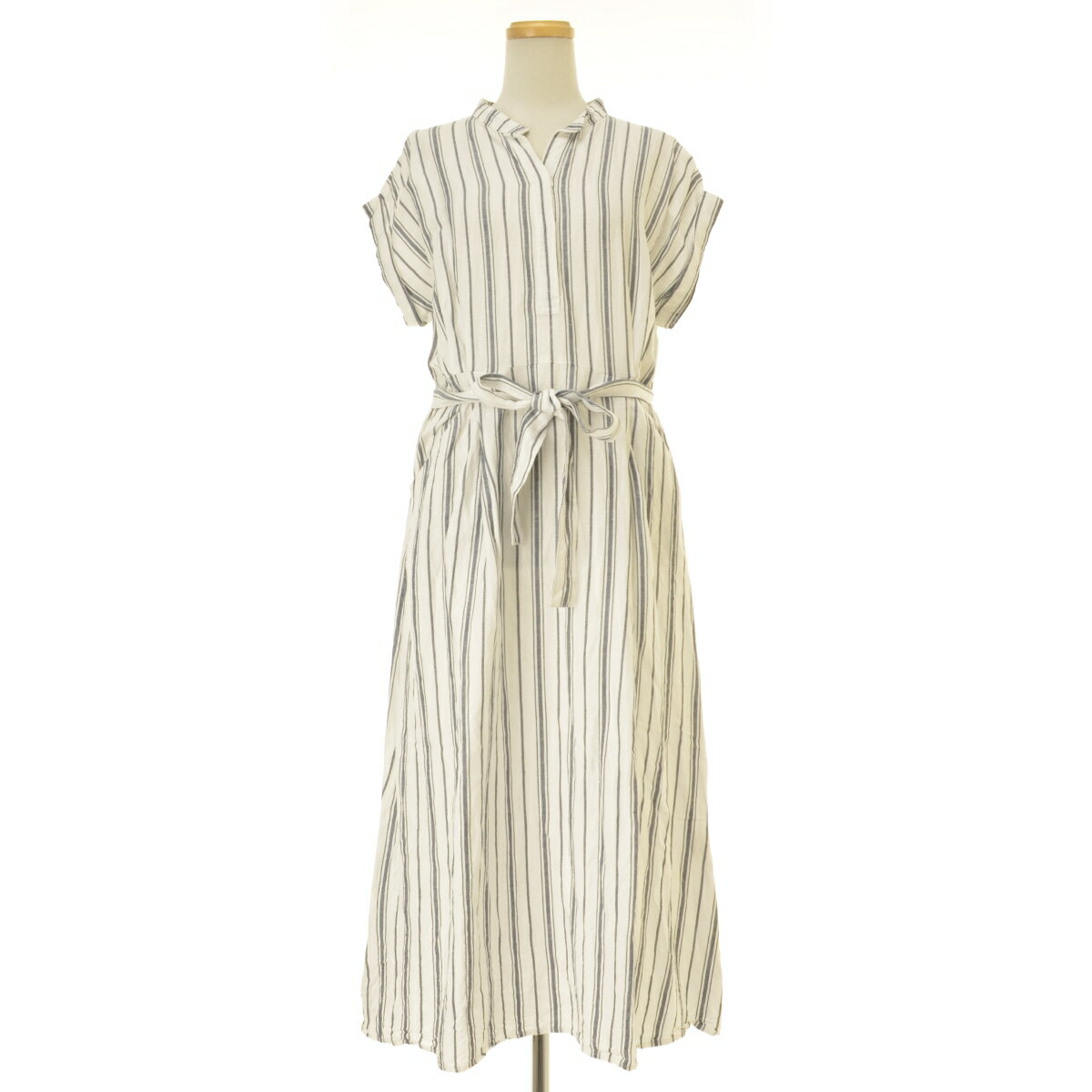 【中古】【期間限定値下げ】SPICK AND SPAN / スピック アンド スパン19SS 19040200210020 レーヨンアサリネンマキシ半袖ワンピース【cacfbbci-l】