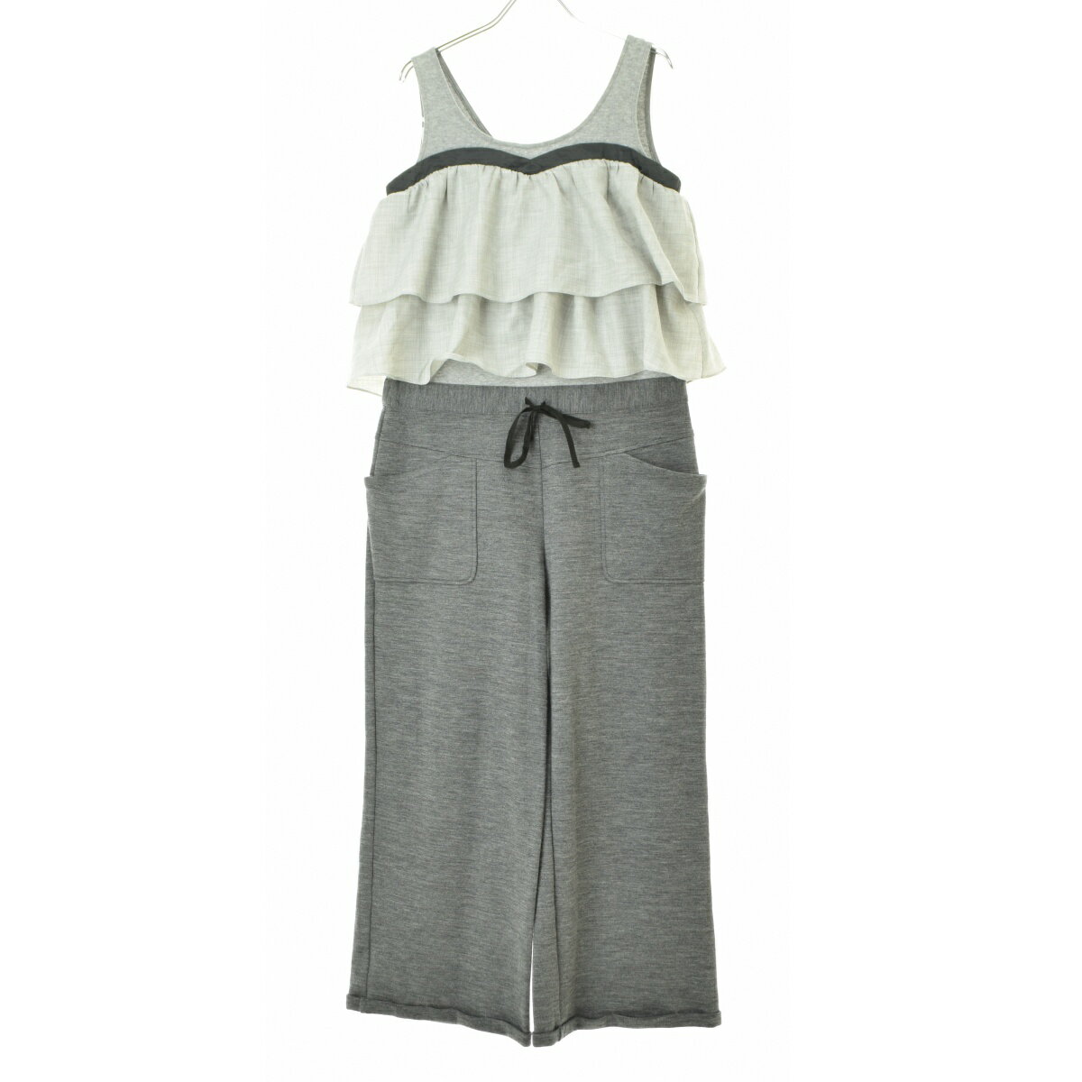 【中古】avie / アビィノースリーブフリルオールインワン【cacgabac-l】