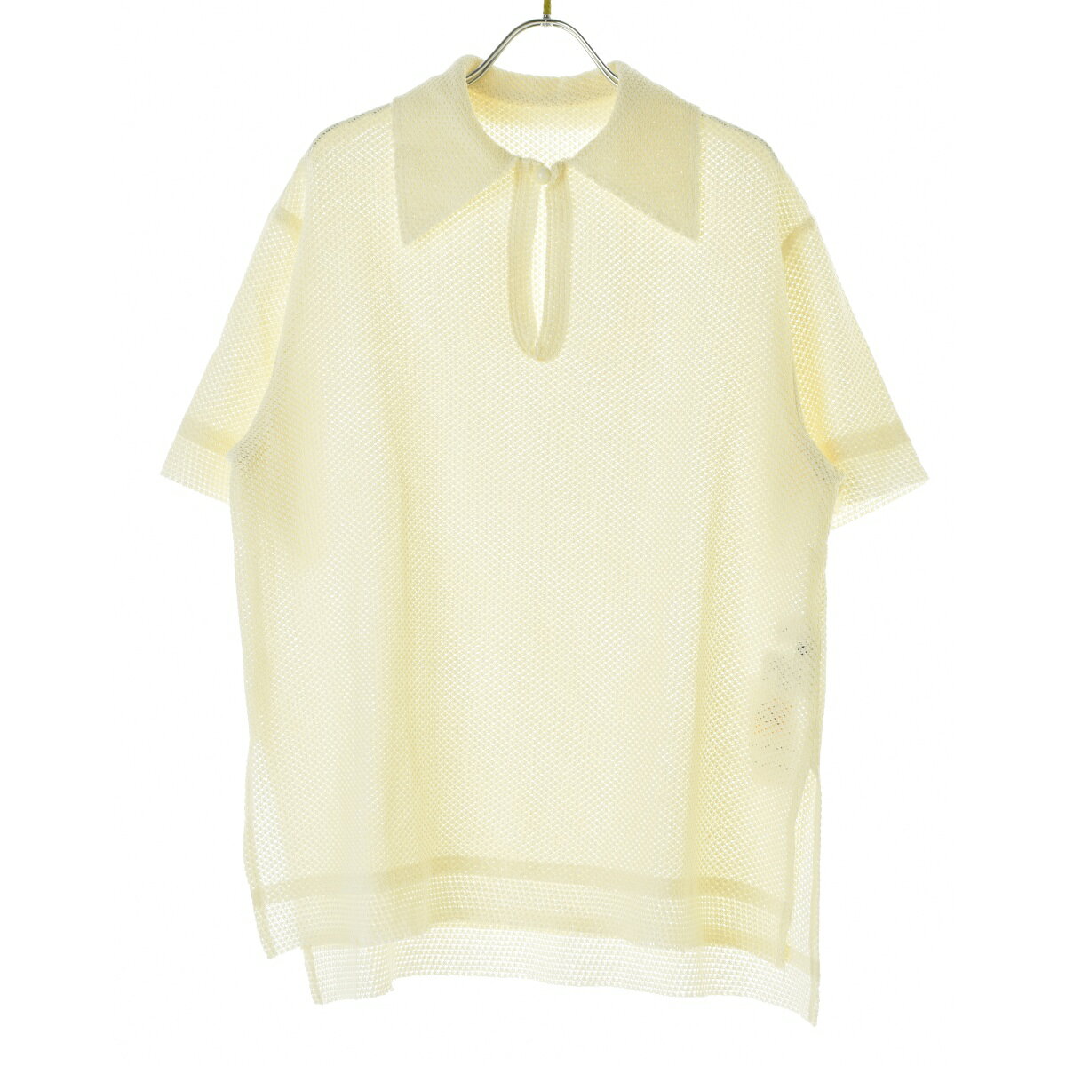 【中古】【期間限定値下げ】LE CIEL BLEU / ルシェルブルー25A63103 Layerd Mesh Polo メッシュ半袖ポロシャツ【cacgafbd-l】