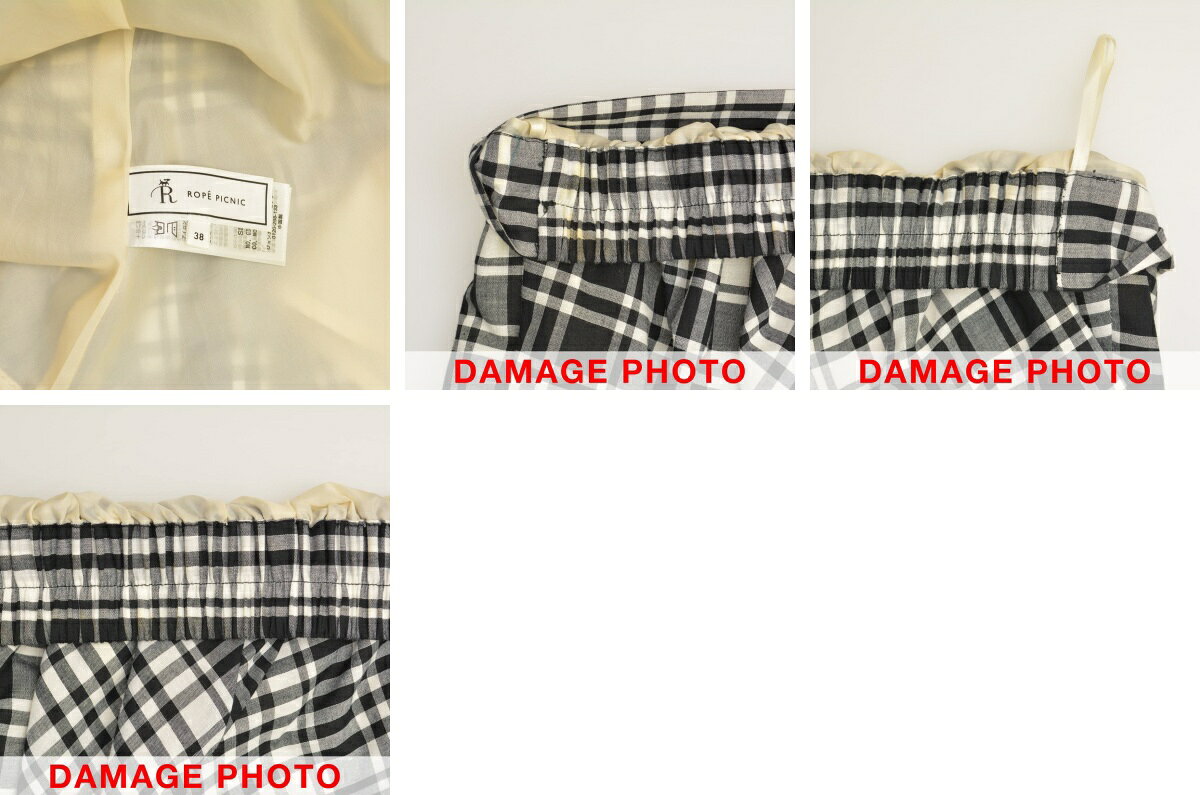 【中古】ROPE PICNIC / ロペ ピクニックマドラスチェックスカートロングスカート【cacfbbcd-l】 kanful-11954682 ブランド古着の買取販売カンフル サンプル画像3