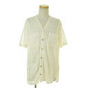 【中古】ZARA / ザラリネンコットン 3ポケット半袖カーディガン【cacfacbh-m】
