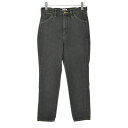 【中古】WRANGLER × LOWRYS FARM / ラングラー × ローリーズファームWL1712 ハイウエスト スリム ブラックデニムパンツ【cacfa...