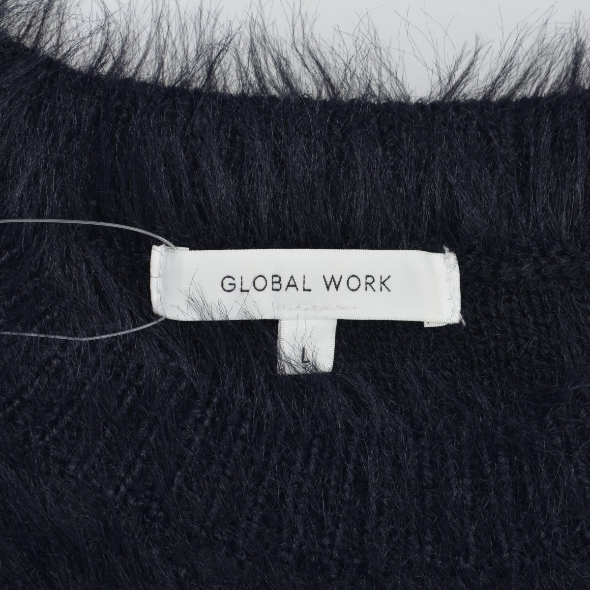 【中古】GLOBAL WORK / グローバルワークGW624596AD シャギークルーネックプルオーバー長袖ニットセーター【cacgagbd-l】 kanful-11976189 ブランド古着の買取販売カンフル サンプル画像3