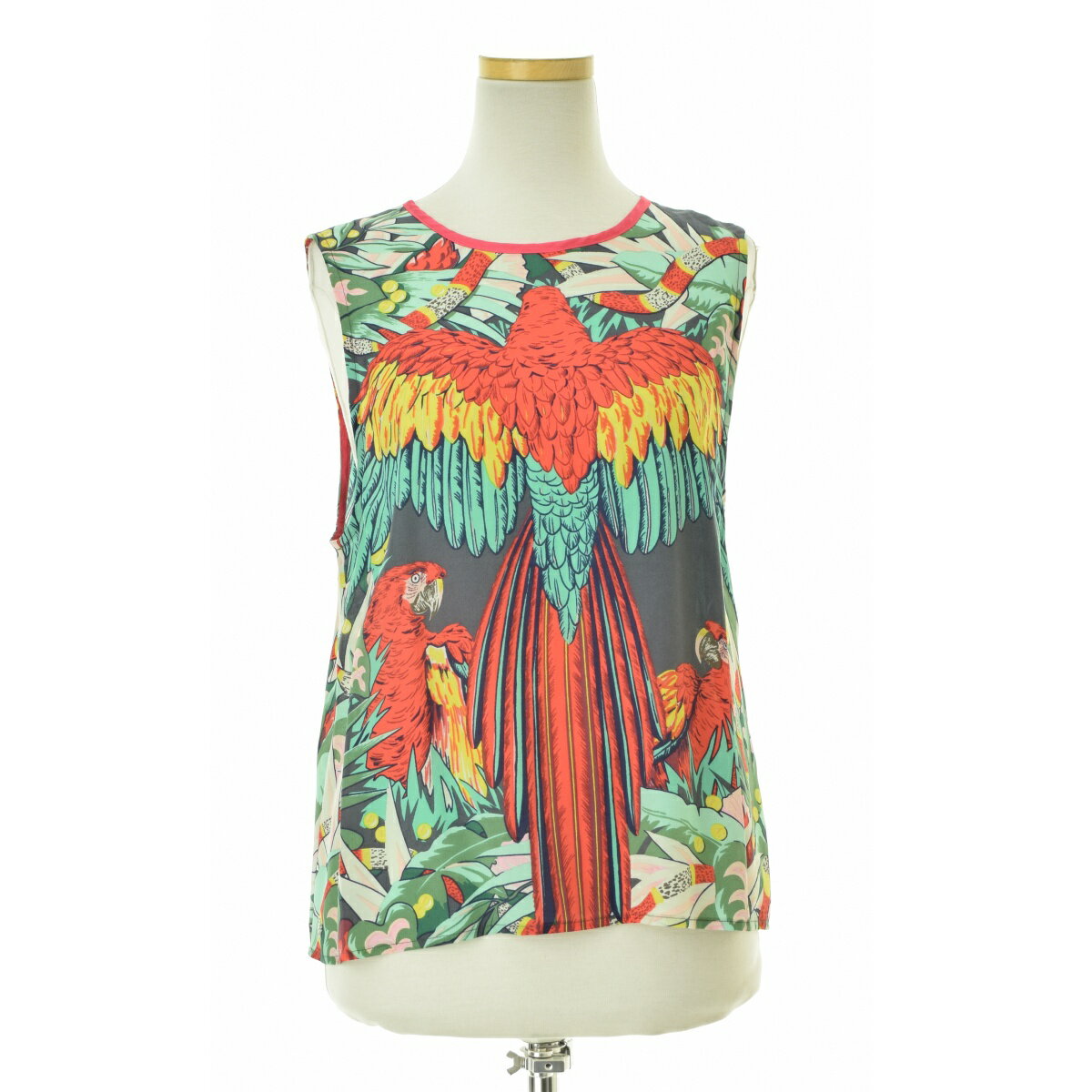 【中古】ALICE McCALL / アリスマッコール総柄シルクホルターネックノースリーブブラウス【cacfbcaf-l】