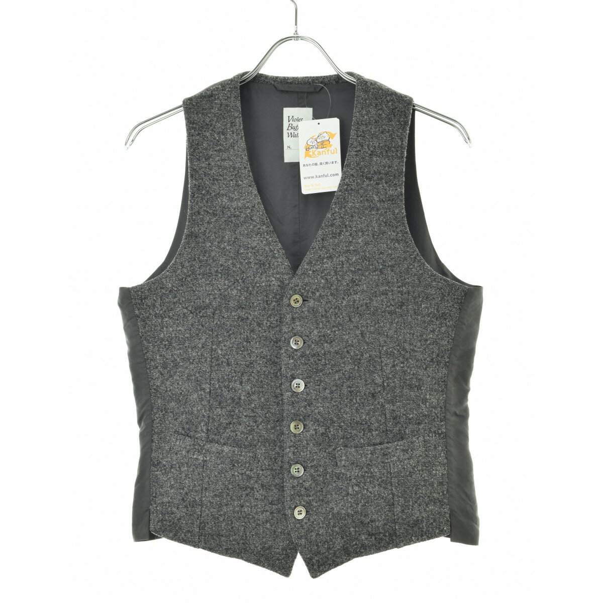 【中古】【期間限定値下げ】VIOLET BUFFALO WALLOWS / ヴァイオレット バッファロー ワロウズウール切替 ジレベスト【cacfabah-m】