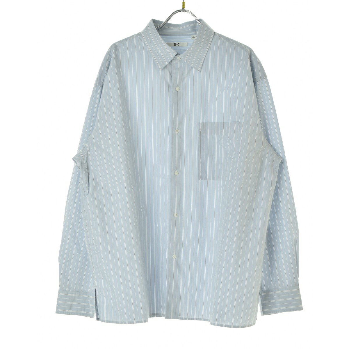 【中古】【期間限定値下げ】UNIQLO / ユニクロC ブロードオーバーサイズ ストライプユニセックス長袖シャツ【cacgahba-l】