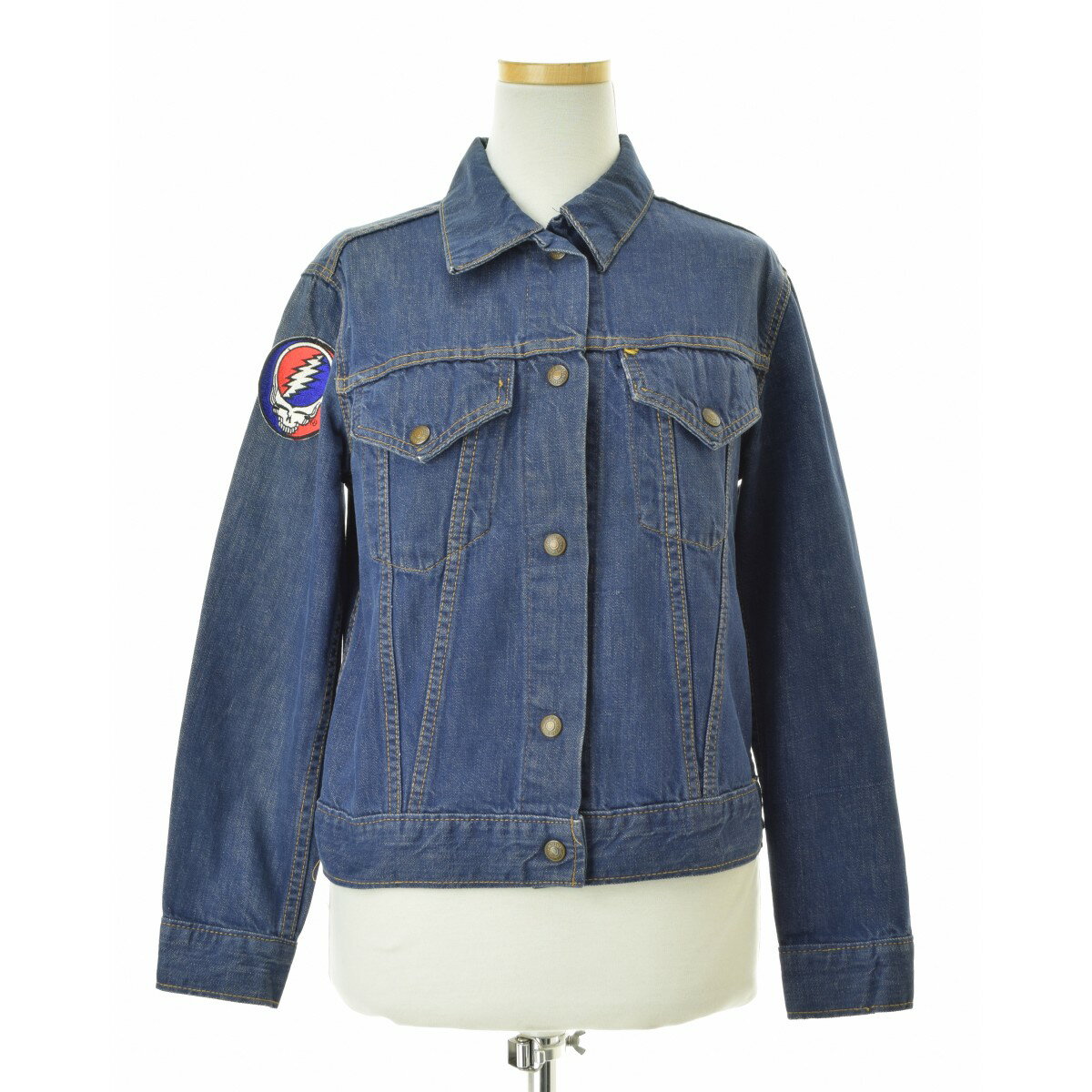 【中古】LEVIS / リーバイス～70s FOR GIRL Grateful Deadワッペン付デニムジャケット【cacgabbj-l】