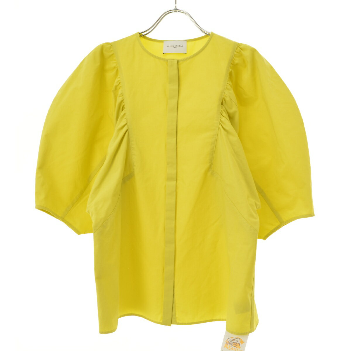 Rakuten - 【中古】UNITED ARROWS / ユナイテッドアローズ1516-144-1342 C/N ギャザー ボリュームスリーブ ブラウス五分袖ブラウス【cacfbcbd-l】