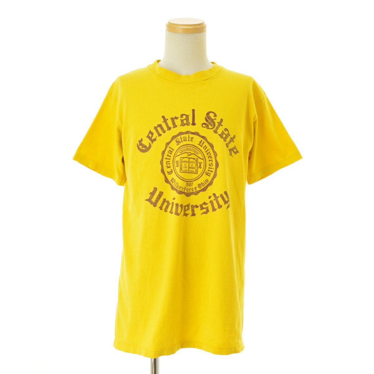 Rakuten - 【中古】CHAMPION / チャンピオン80s トリコタグ カレッジロゴ 3段プリント半袖Tシャツ【cacfbaaj-m】