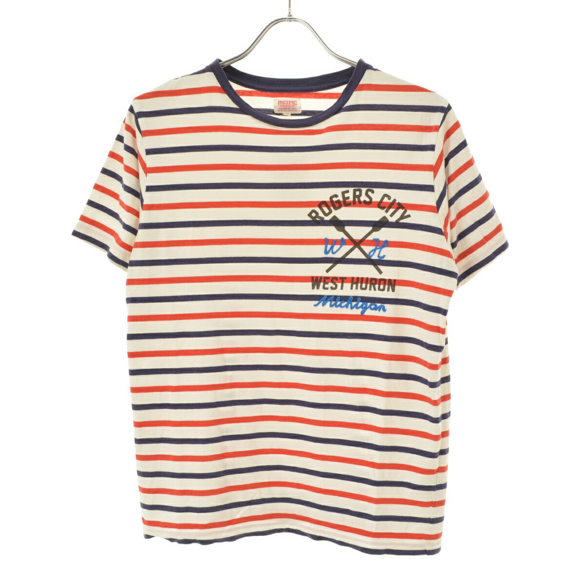 Rakuten - 【中古】PACIFIC ATHLETIC COMPANYボーダープリント半袖Tシャツ【cacfbbaf-m】