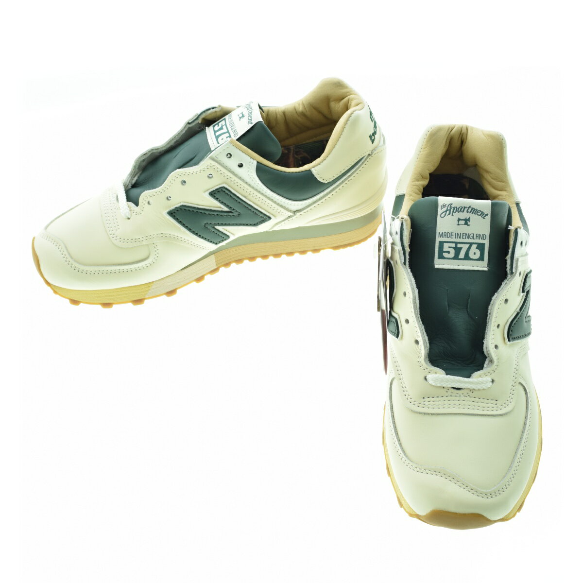 【中古】【期間限定値下げ】NEW BALANCE × the Apartment / ニューバランス × the ApartmentMade in UK 576 OU576AME OFF WHITEスニーカー【送料無料】【caceaece-z】 1