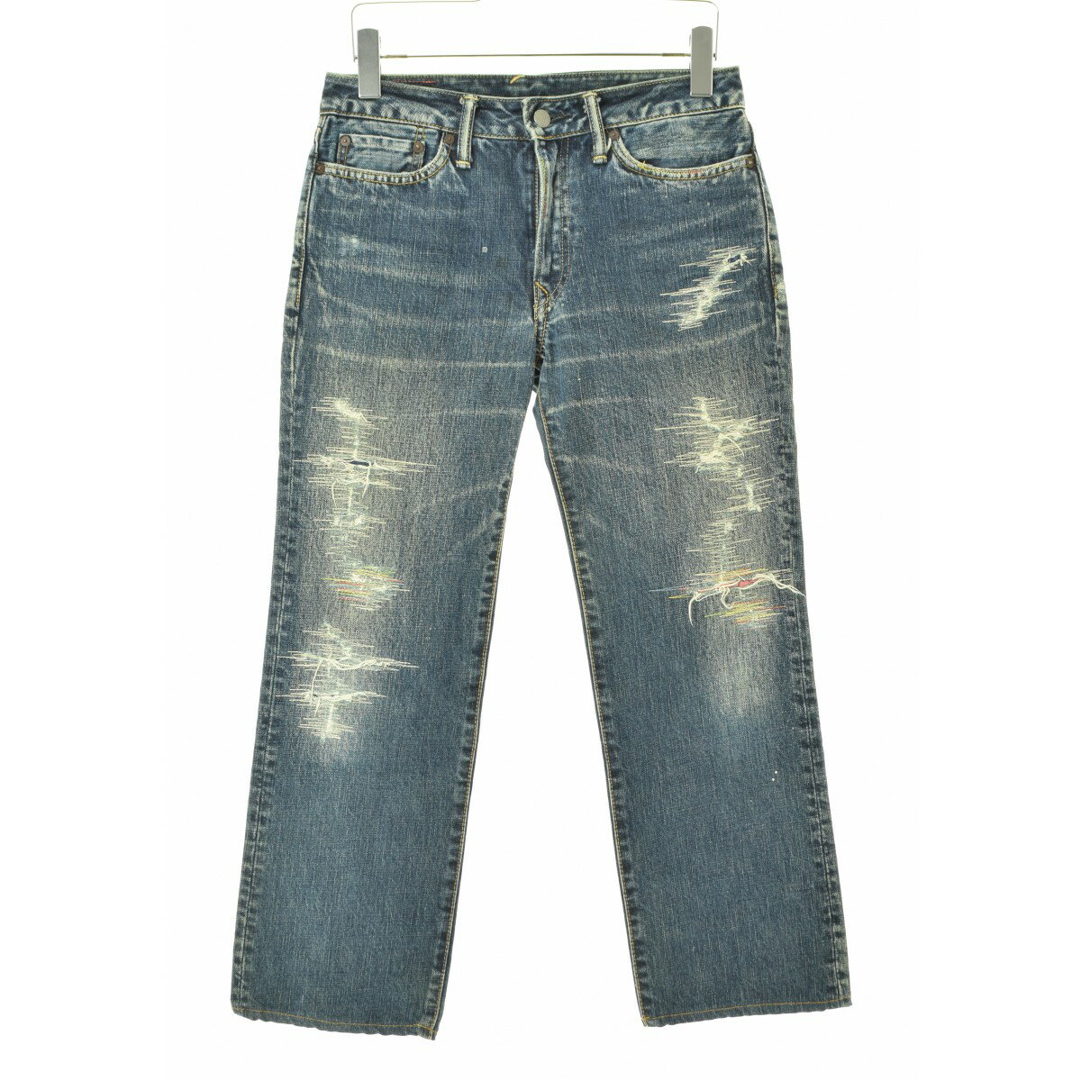 【中古】【期間限定値下げ】45rpm / 45R / フォーティーファイブアールピーエムUSED加工デニムパンツ【cacfbbbh-l】