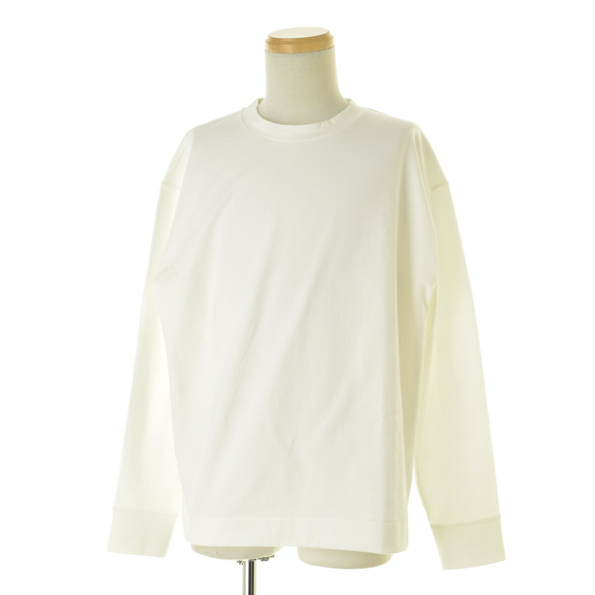 MARGARET HOWELL / マーガレットハウエル24SS 579-4166001 ORGANIC DENSE COTTON JERSEY長袖Tシャツ