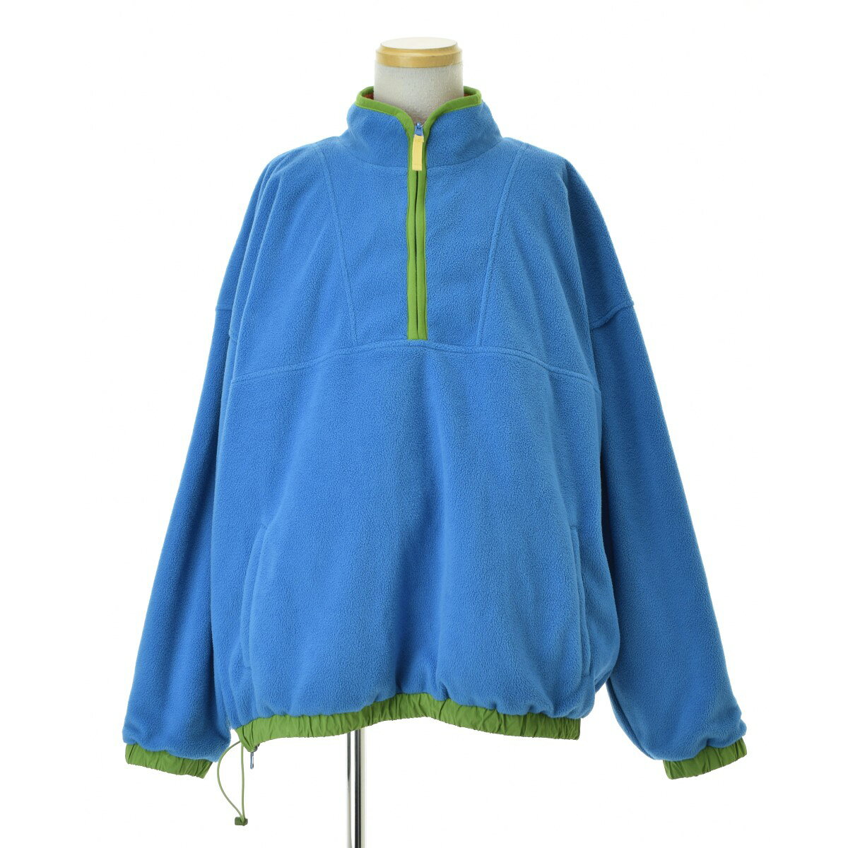 old gap ハーフジップパーカー ターコイズブルー デカタグ 紺タグ 90s old gap ハーフジップパーカー ターコイズブルー デカタグ 紺タグ 90s