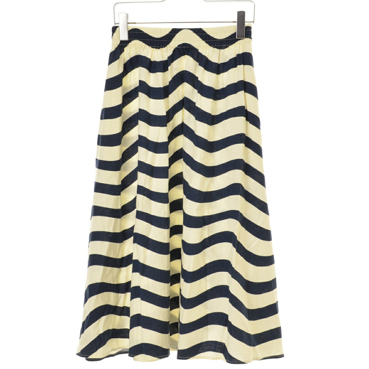 【中古】UNIQLO × MARIMEKKO / ユニクロ × マリメッコリネンブレンド ボーダーロングスカート【cacfaiab-l】