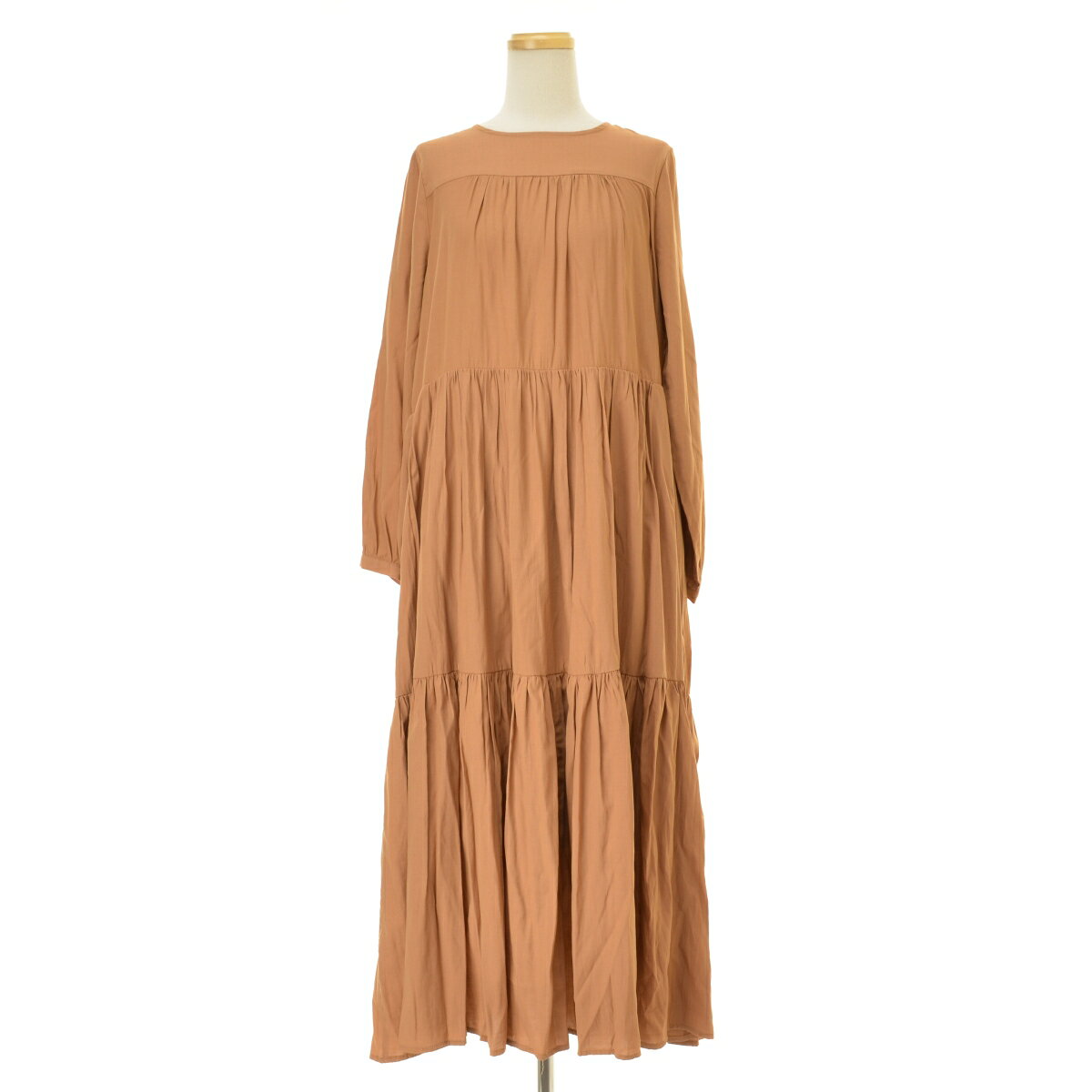 【中古】ROPE PICNIC / ロペ ピクニックGDE-30010 ティアードマキシ長袖ワンピース【cacgadbd-l】 kanful-11966544 ブランド古着の買取販売カンフル パッケージ画像