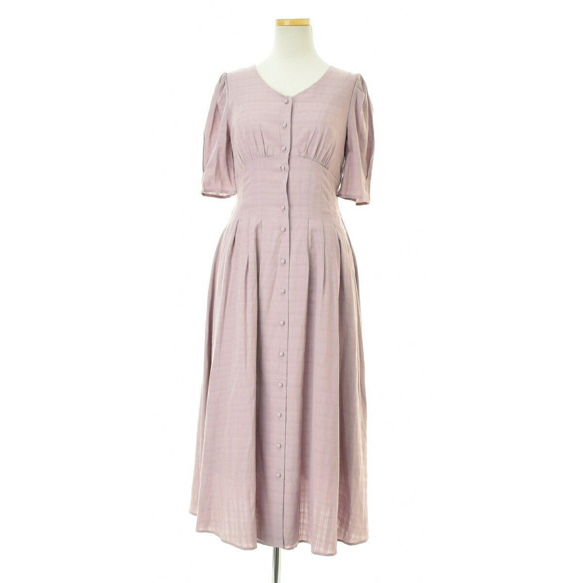 Rakuten - 【中古】PROPORTION BODY DRESSING / プロポーション ボディドレッシング121-1140400 ボリュームスリーブチェックジャガードロング五分袖ワンピース【cacfaiae-l】