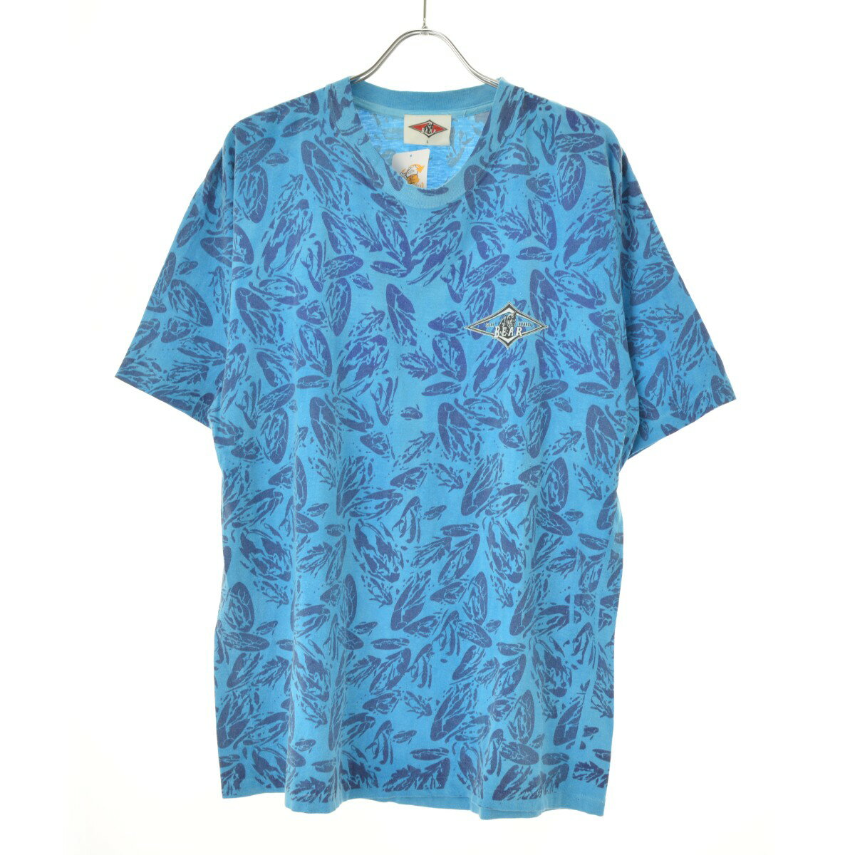 【中古】BEAR SURFBOARDS / ベア サーフボードオールオーバープリント半袖Tシャツ【cacgaebi-m】
