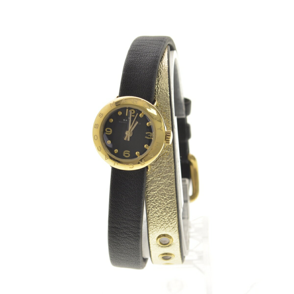 【中古】MARC BY MARC JACOBS / マーク バイ マーク ジェイコブスジャンク品 MBM1257 Amy Dinky Double Strapウォッチ 時計【caceaccf-z】