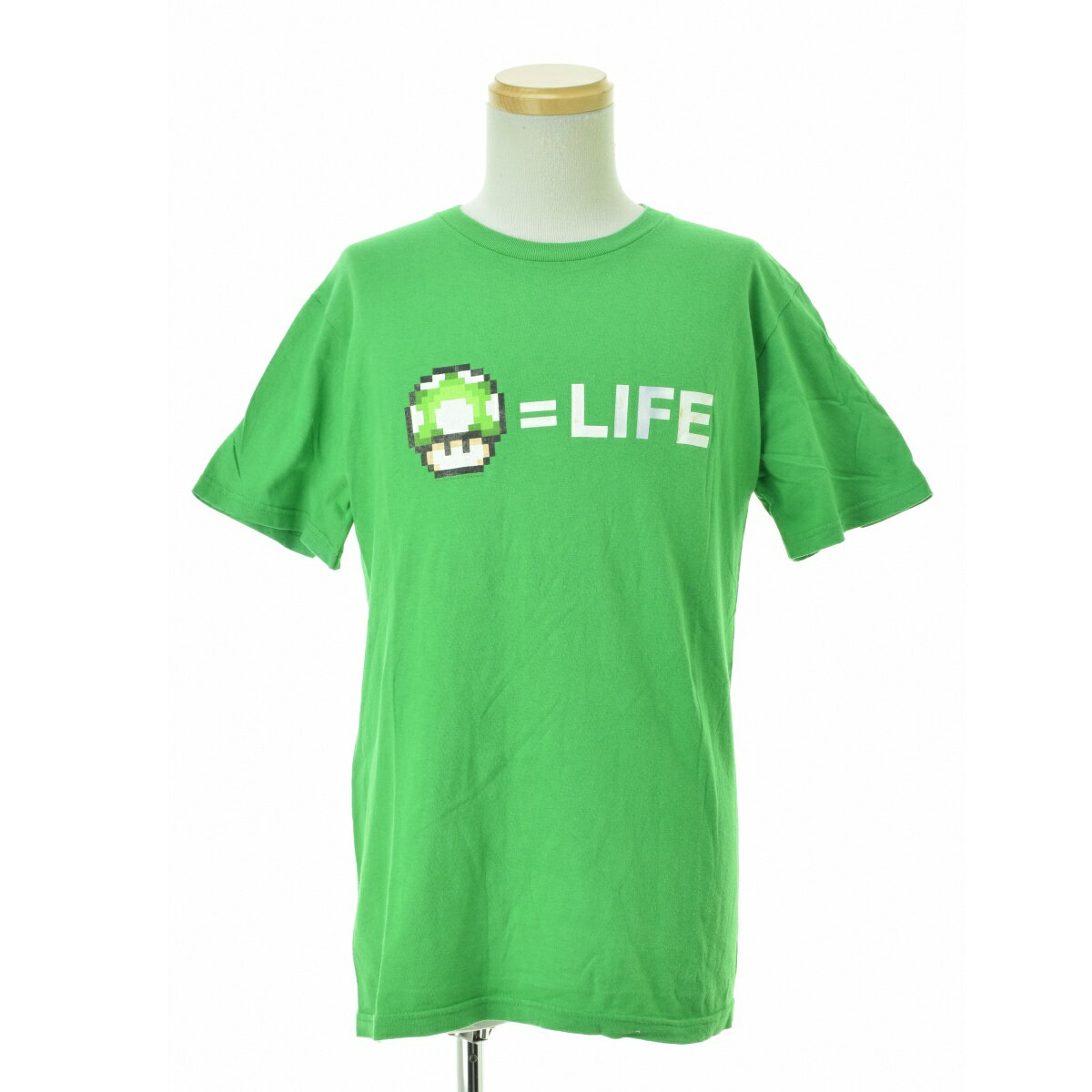 Character - 【中古】古着 / フルギ00s スーパーマリオ 1UP半袖Tシャツ【cacebabc-m】
