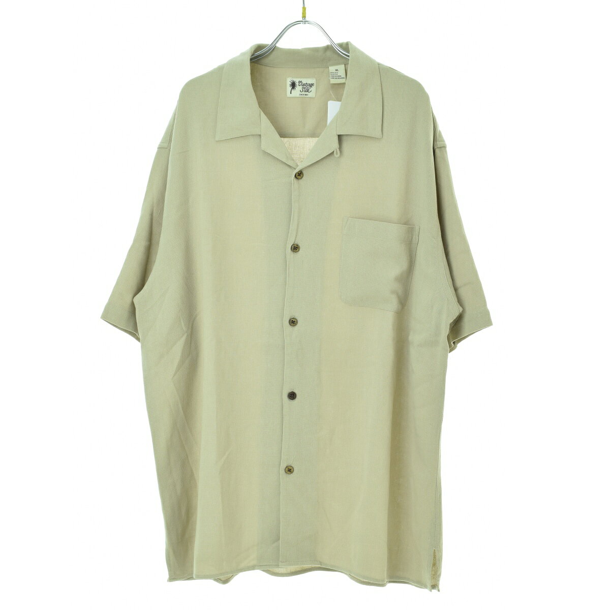Rakuten - 【中古】古着 / フルギオープンカラー シルク半袖シャツ【cacebbcd-m】