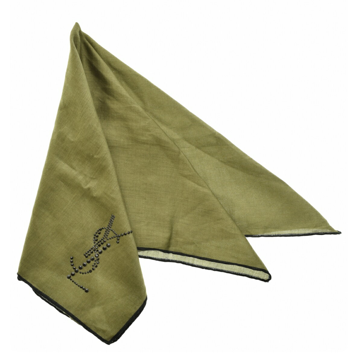 【中古】Yves Saint Laurent / イブサンローランロゴ ハンカチスカーフ【cacfbbcb-z】