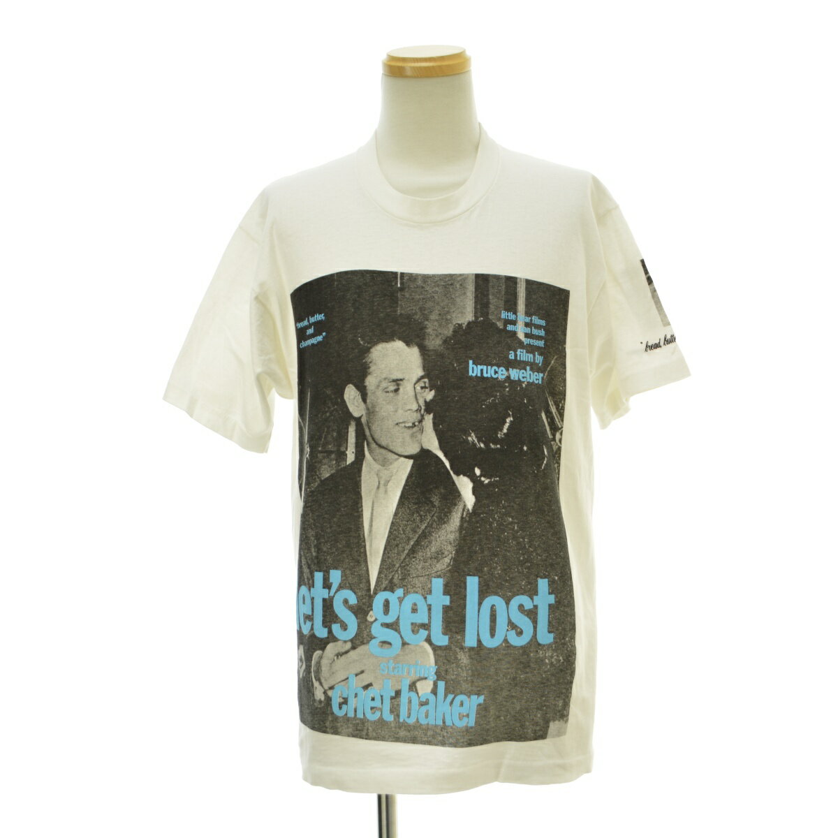 【中古】Bruce Weber / ブルース ウェーバー80s FRUIT OF THE LOOM ボディ Let' get lost chest baker半袖Tシャツ【ヴィンテージ】【送料無料】【caccaiae-m】