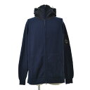 C.P.COMPANY / C.P.カンパニー24SS 16CMKN047A-005367M Cotton Mixed Hooded Knitジップアップパーカー