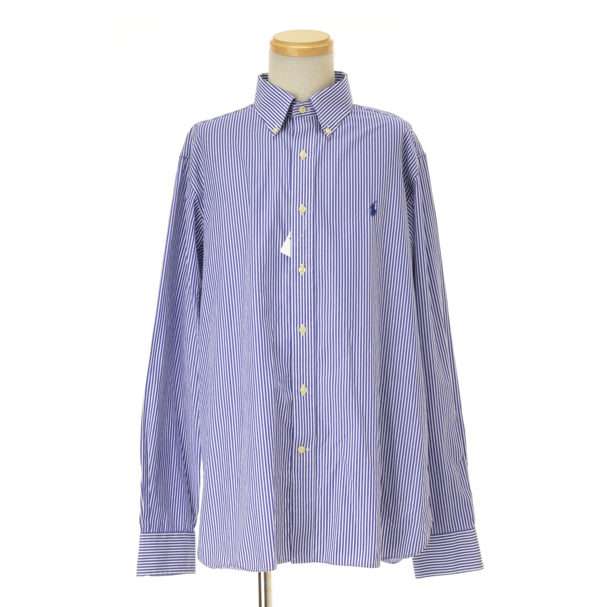 【中古】POLO RALPH LAUREN / ポロ ラルフローレンCLASSIC FIT ストライプ ボタンダウン長袖シャツ【cacgaecf-m】