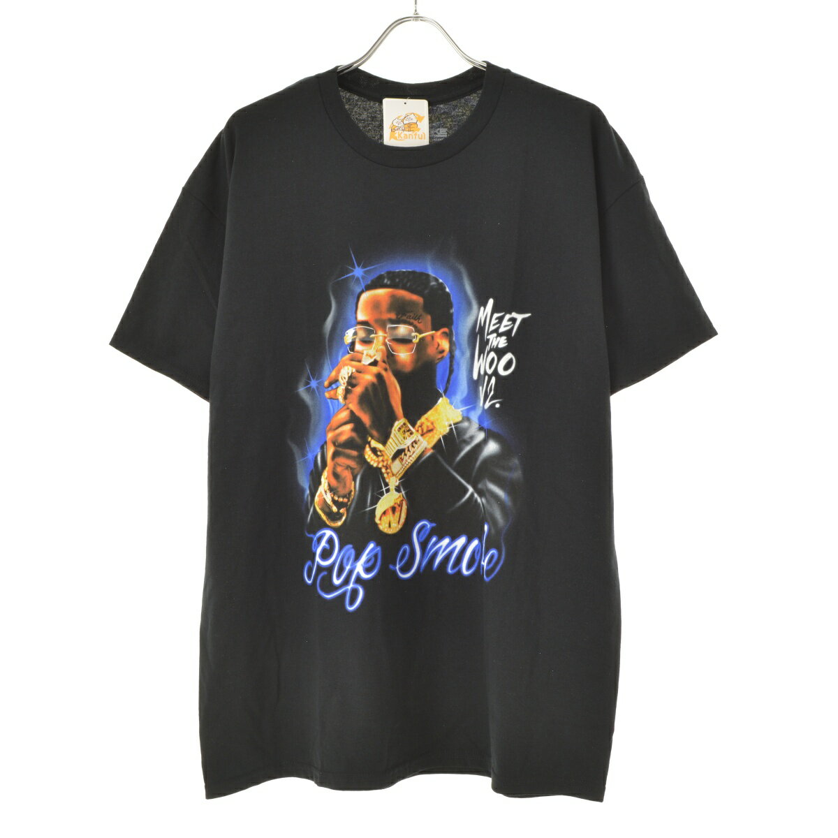 【中古】【期間限定値下げ】POP SMOKEOfficial Merch Meet The Woo 2半袖Tシャツ【cacfafbc-m】