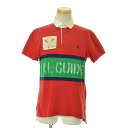 【中古】POLO RALPH LAUREN / ポロ ラルフローレンプリント半袖ポロシャツ【cacdajbb-m】