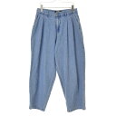 【中古】Kutir / クティールKT021067BW ワイドタックバルーンデニムパンツ【caceaibe-m】