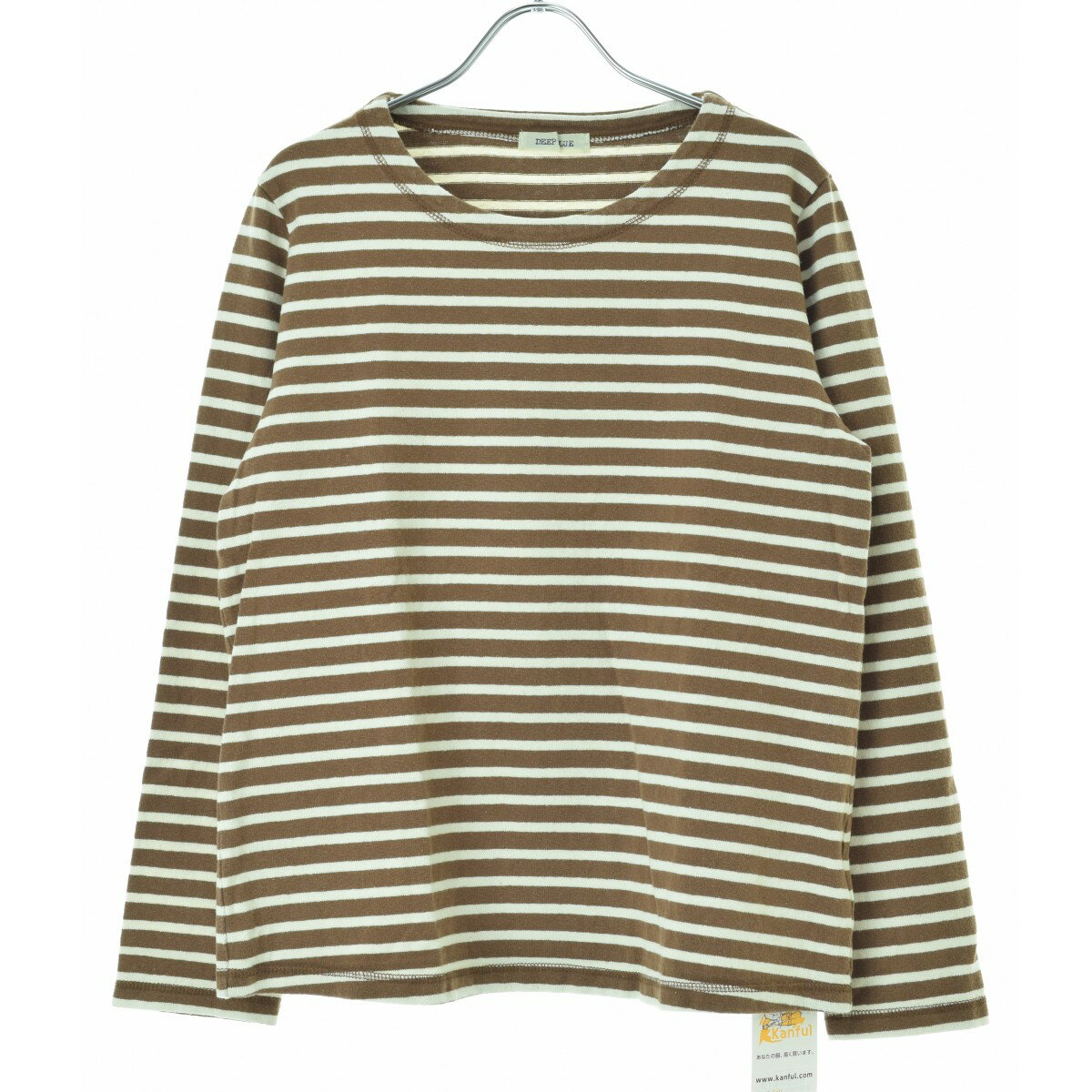 【中古】DEEP BLUE / ディープブルー73949 ボーダー柄長袖カットソー【caceaecd-l】