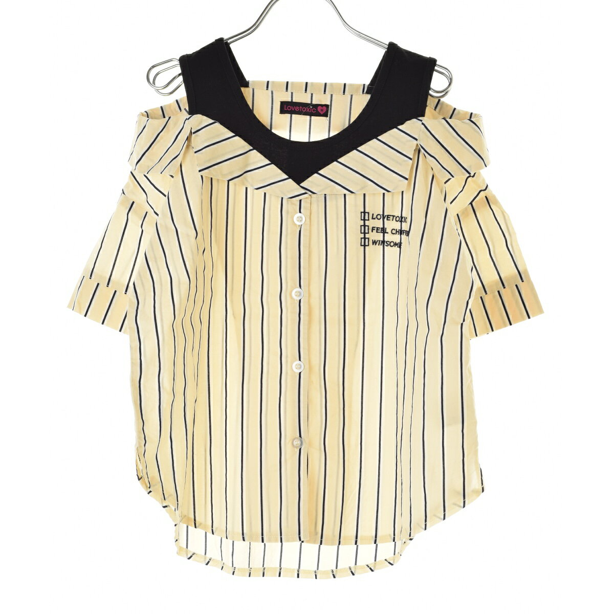 Short Sleeves - 【中古】【期間限定値下げ】Lovetoxicストライプ半袖ブラウス【cacfafac-k】