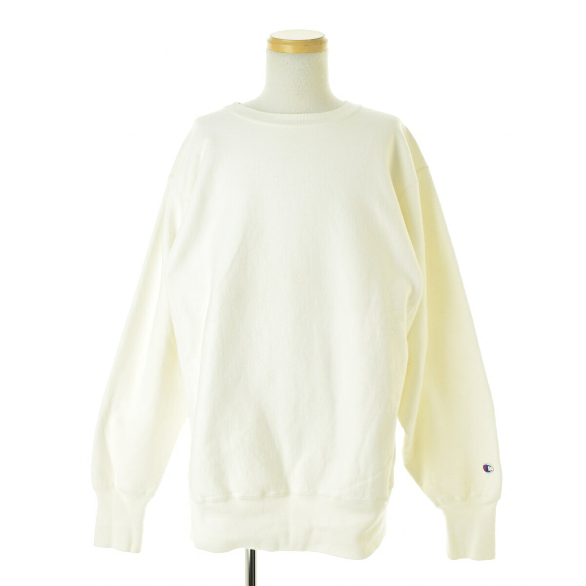 Rakuten - 【中古】CHAMPION / チャンピオン90s〜 REVERSE WEAVE リバースウィーブ 無地 両袖目付き長袖スウェット【cacgadac-m】