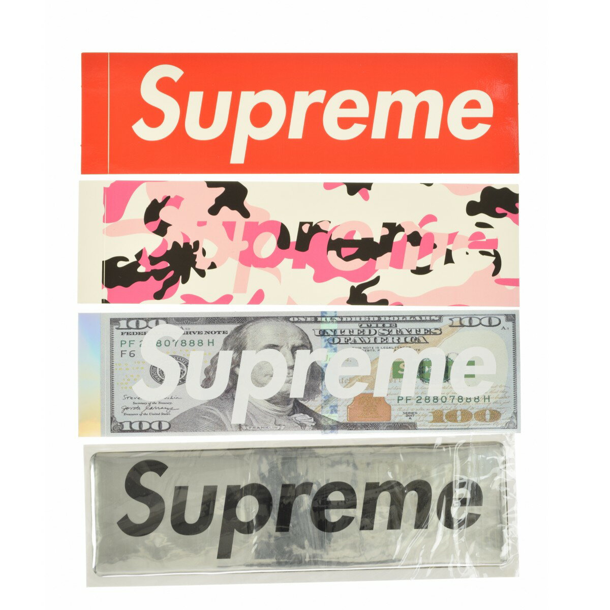 【中古】SUPREME / シュプリーム4枚セットステッカー【cacgaccb-z】