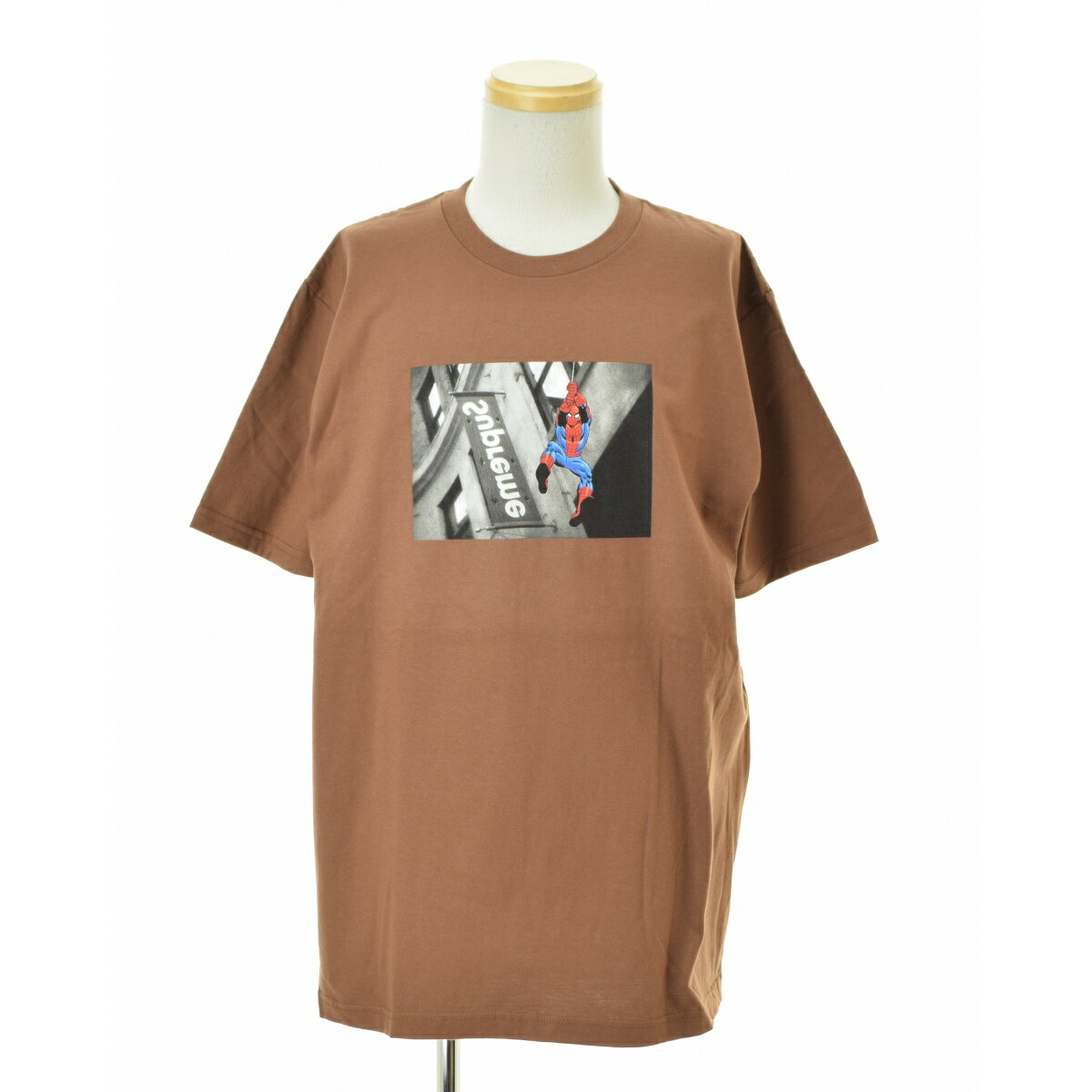 【中古】SUPREME / シュプリーム26SS Spider-Man Tee Brown半袖Tシャツ【cacgadbg-m】